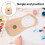 Wooden Lyre Harp Kit for Beginners Light Yellow 4
