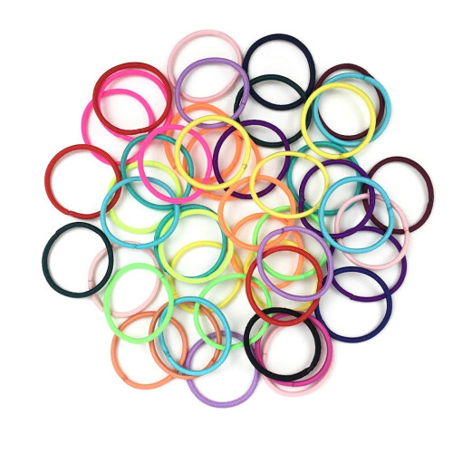 Élastiques assortis arc-en-ciel (180 pièces)