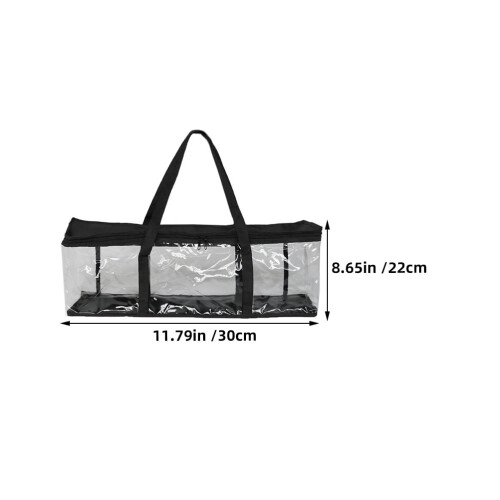 Klare plastikposer med håndtag, 2 stk. 1