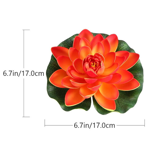 Nénuphars artificiels flottants PU3pcs 1