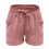 Dameshorts i bomull med vide ben, rosa XXL 4