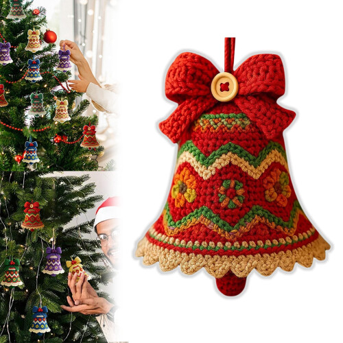 Häkelset für Weihnachtsglocken, Anfänger, 1 Set
