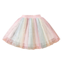 AWZXDE Toddler Holiday Dress White Gradient Tutu Skirt
