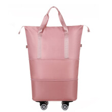 Fashionable Waterproof Travel Bag with Detachable Wheels Foldable and Extendable Large Capacity Roller Luggage Bag