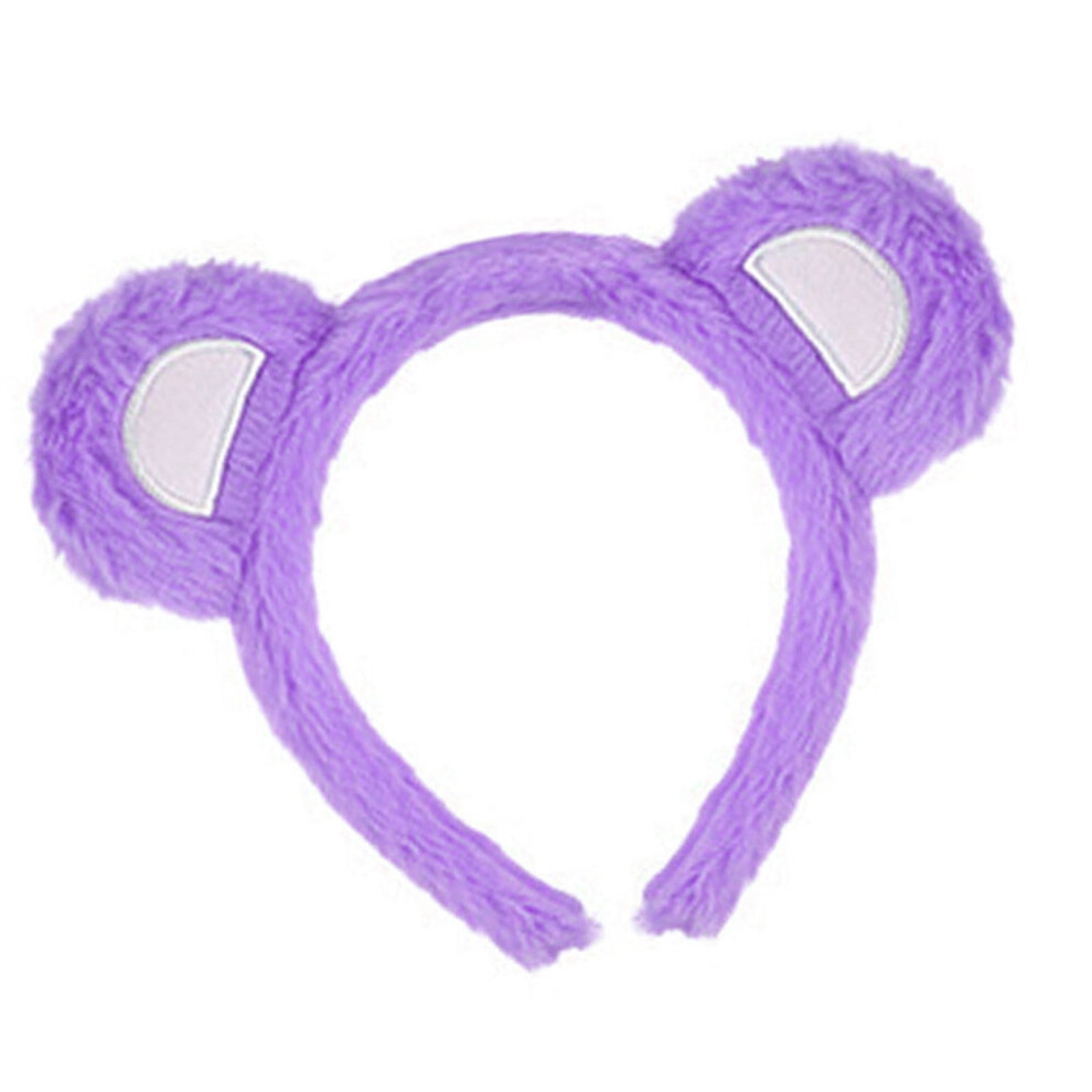 Bear Ears Headband for Girls Lightweight Elastic Hairband