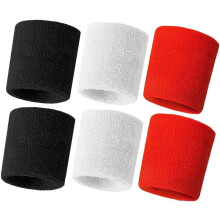 Muñequeras de felpa gruesa para hombre y mujer. Bandas antitranspirantes para deportes como tenis, gimnasio y baloncesto.