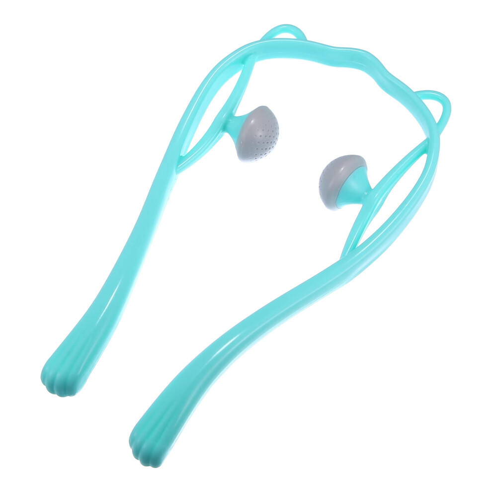 Handheld Neck Massager PP TPR Blue Two Trigger Points