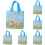 Sacolas de presente com coelhinho da Páscoa, com alças, reutilizáveis em tecido não tecido. 2