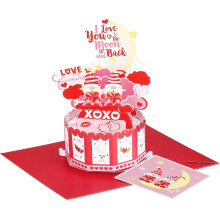 Valentine's Day 3D Pop-Up Greeting Card with Envelope
