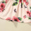 Jentekjole med blomsterprint, rosa, ermeløs, rysjer 6