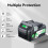 LUMSING 18V/36V Li-ion Replacement Battery 6.0Ah 4