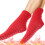 Women's Red Polyester Socks 3 Pairs 8
