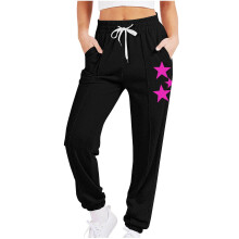 Women's Sweatpants Elastic Waist Straight Leg Loose Fit
