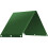 Outdoor swing canopy replacement top green rectangular 52 x 1