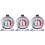 Fridge Thermometer with Large Dial Red Indicator 3-Pack 1