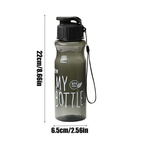 Πλαστικό μπουκάλι νερού 550ml φορητό αθλητικό κύπελλο με καπάκι 1