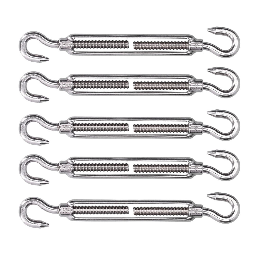 304 Stainless Steel Turnbuckle Hook Kit M6 Double Hooks 908436624909