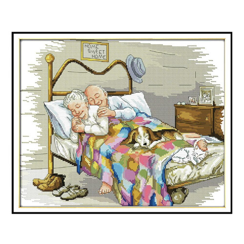 Patrún Cros-Stitch An Seanlánúin Phósta 14CT 1