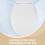Universellt toalettsitsskydd V-format plast 1 set 8