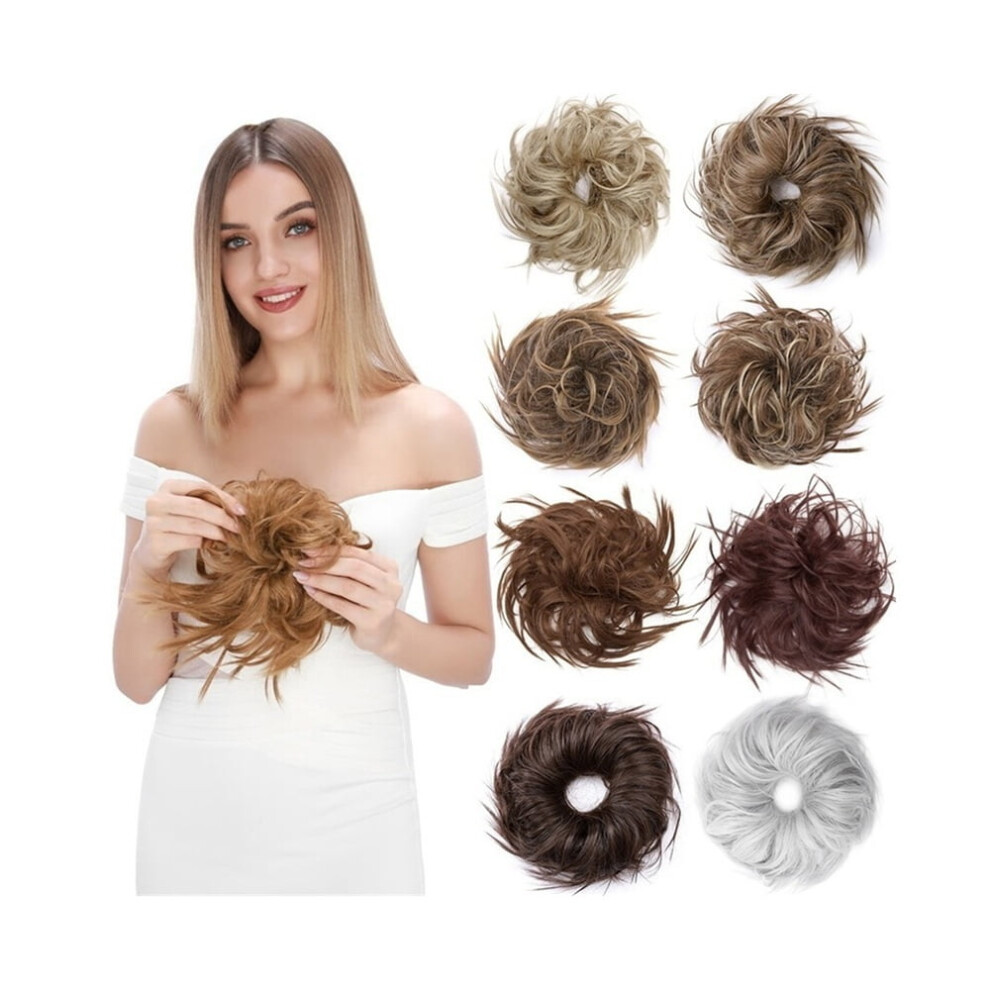 Wavy Curly Synthetic Messy Bun Hair Piece 1 Pack