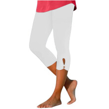 Capri Leggings for Women High Waisted Cutout 24-inch