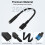 3,5 mm hoofdtelefoonaansluiting adapter gevlochten 2-pack 2