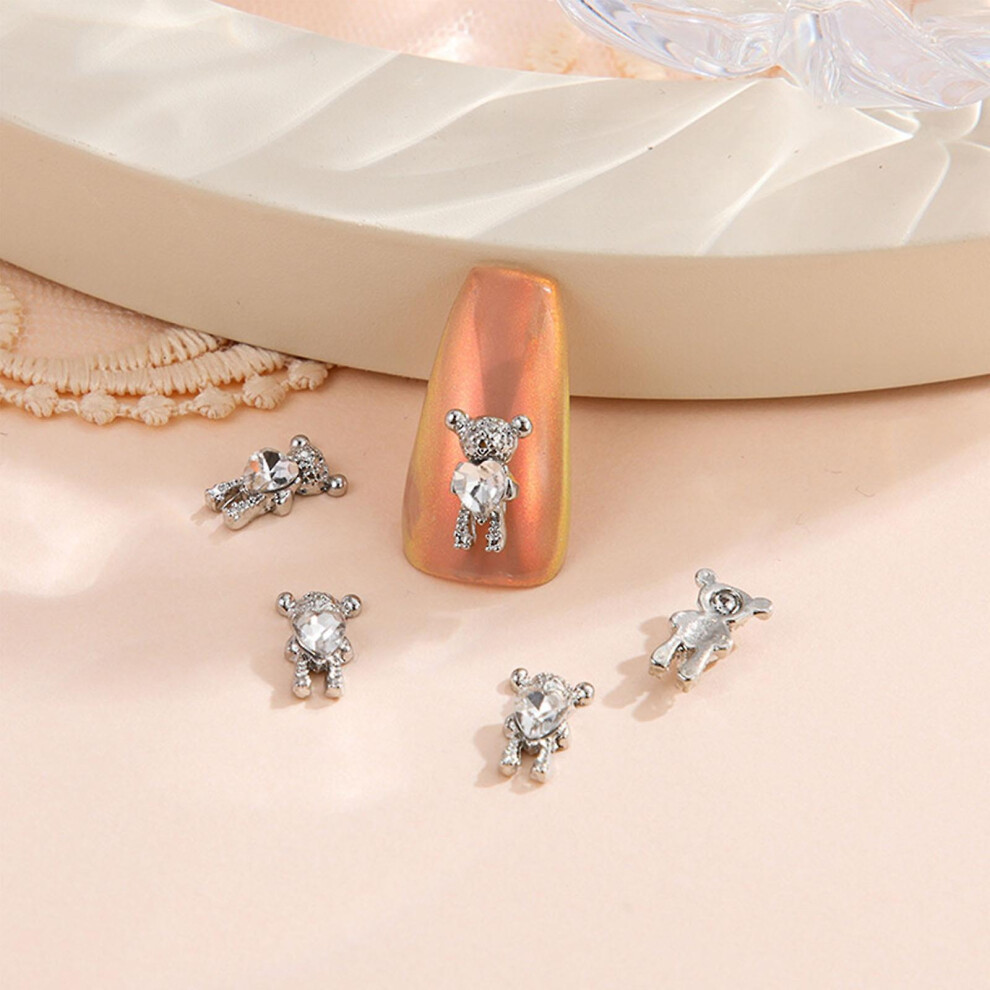 Bear Nail Charms 3D Decorative DIY Nail Ornaments
