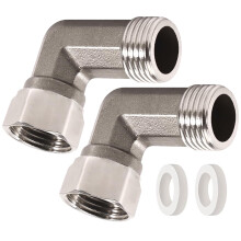 Raccord coudé à 90 en acier inoxydable 1/2 pouce mâle-femelle