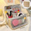 Make-up organizer tas, verticaal staand, draagbaar, groot 4