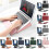 Housse pour ordinateur portable en cuir PU 13-14 pouces avec support 5
