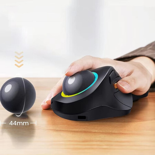 JOMAA EM03 Draadloze Bluetooth Trackball Muis Ergonomisch 1