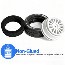 Universal 70mm Model 2.7"RC Crawler Tyres Non-Slip Mud Sligers Tires Heavy Duty Rubber Tires for 1/10 RC Mjx 10303 Black