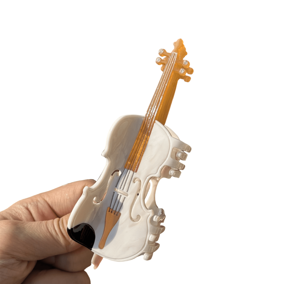 Saxophone Tape Acetate Hair Clip Cartoon Musical Note