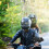 Motorcykel bakspejl aluminium ABS sort 2 stk. 7