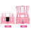 Coffre à trésor rose avec serrure (1 pièce) 5