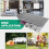 Bærbar, foldbar campingseng, grårød 7