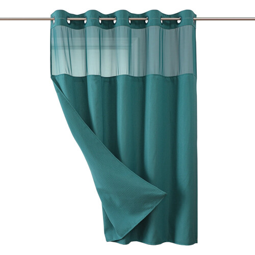 Σετ αδιάβροχης κουρτίνας μπάνιου με αποσπώμενη επένδυση 71x74