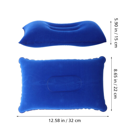 Pernă gonflabilă pentru camping, model albastru, pachet de 1 1