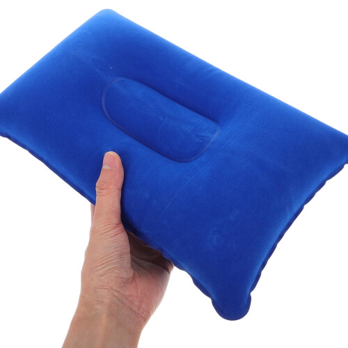 Pernă gonflabilă pentru camping, model albastru, pachet de 1 2
