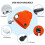 Gorro Bluetooth con luces LED, altavoces, micrófono y conexión USB. 3