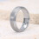 Silvervolfram vigselring för män med borstad finish, 7 mm 4