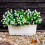 Kunstige blomster UV-resistente hvide 12-pak 6
