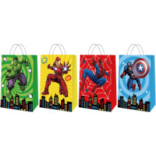 Lot de 12 sacs cadeaux Avengers, sacs pour fête d'anniversaire, sacs à bonbons à motifs de dessins animés, articles de décoration pour fête (21