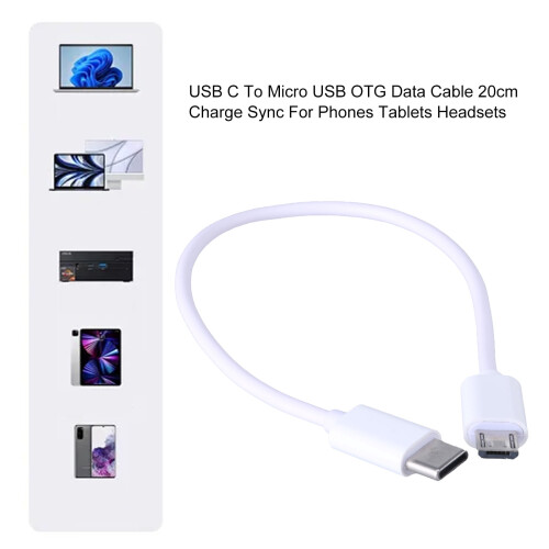 Cabo de sincronização USB-C para USB de 20 cm 1
