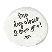 Hand-Stamped Pewter Pocket Token Personalized Love Gift