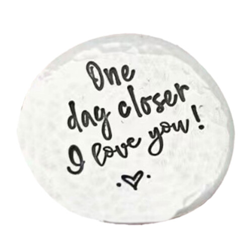 Hand-Stamped Pewter Pocket Token Personalized Love Gift