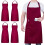 Chef Apron Adjustable Unisex 4-Pack with 2 Pockets 1