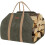 Sac à bûches en toile cirée verte (1 pièce) 1