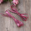 Lacets plats à paillettes roses 1,1 m 6