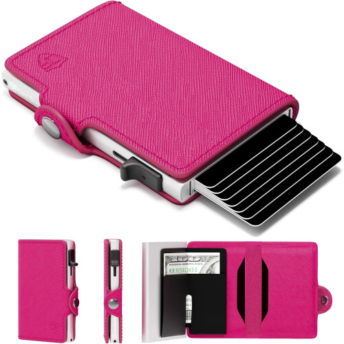 Slank RFID-pung til kvinder – minimalistisk kortholder, 4–6